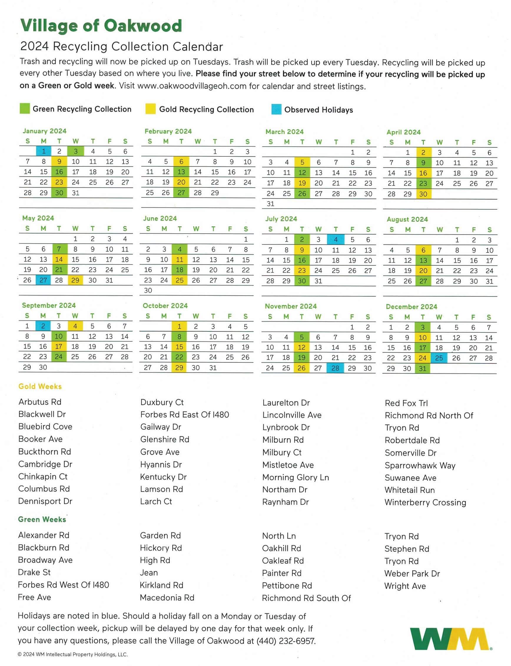 To Oakwood Village, OH Oakwood Village